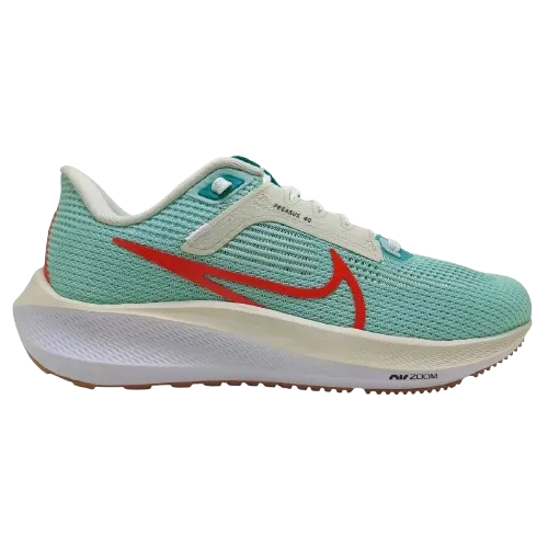 Nike Women's Pegasus 40 Shoes - Jade Ice / White / Sea Glass / Picante Red