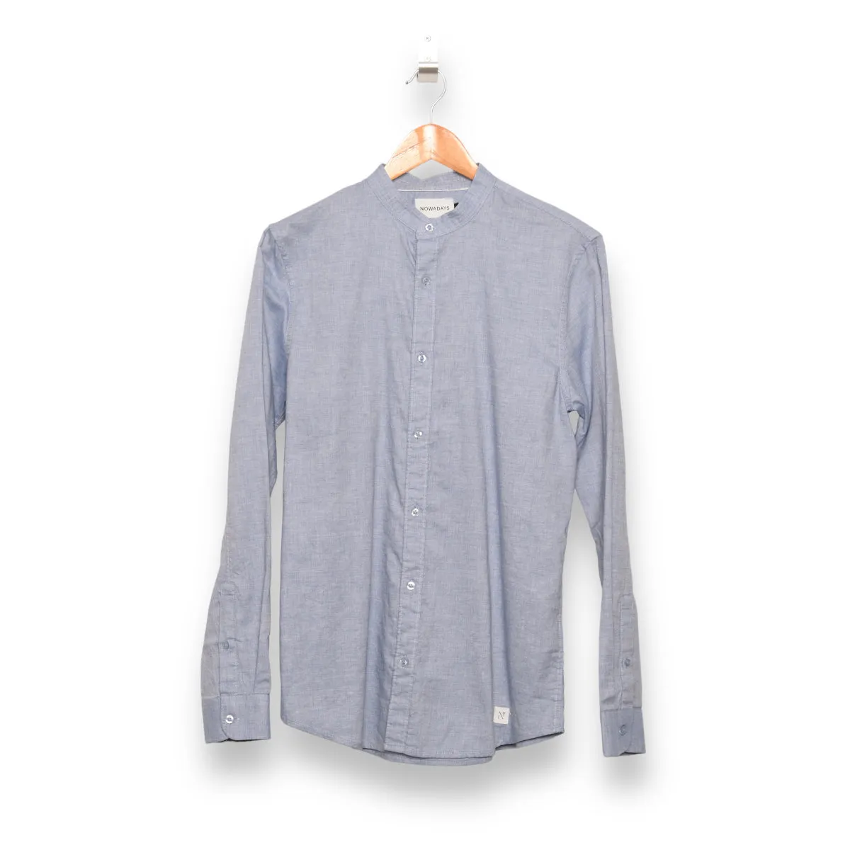 Nowadays oxford melange shirt zen blue