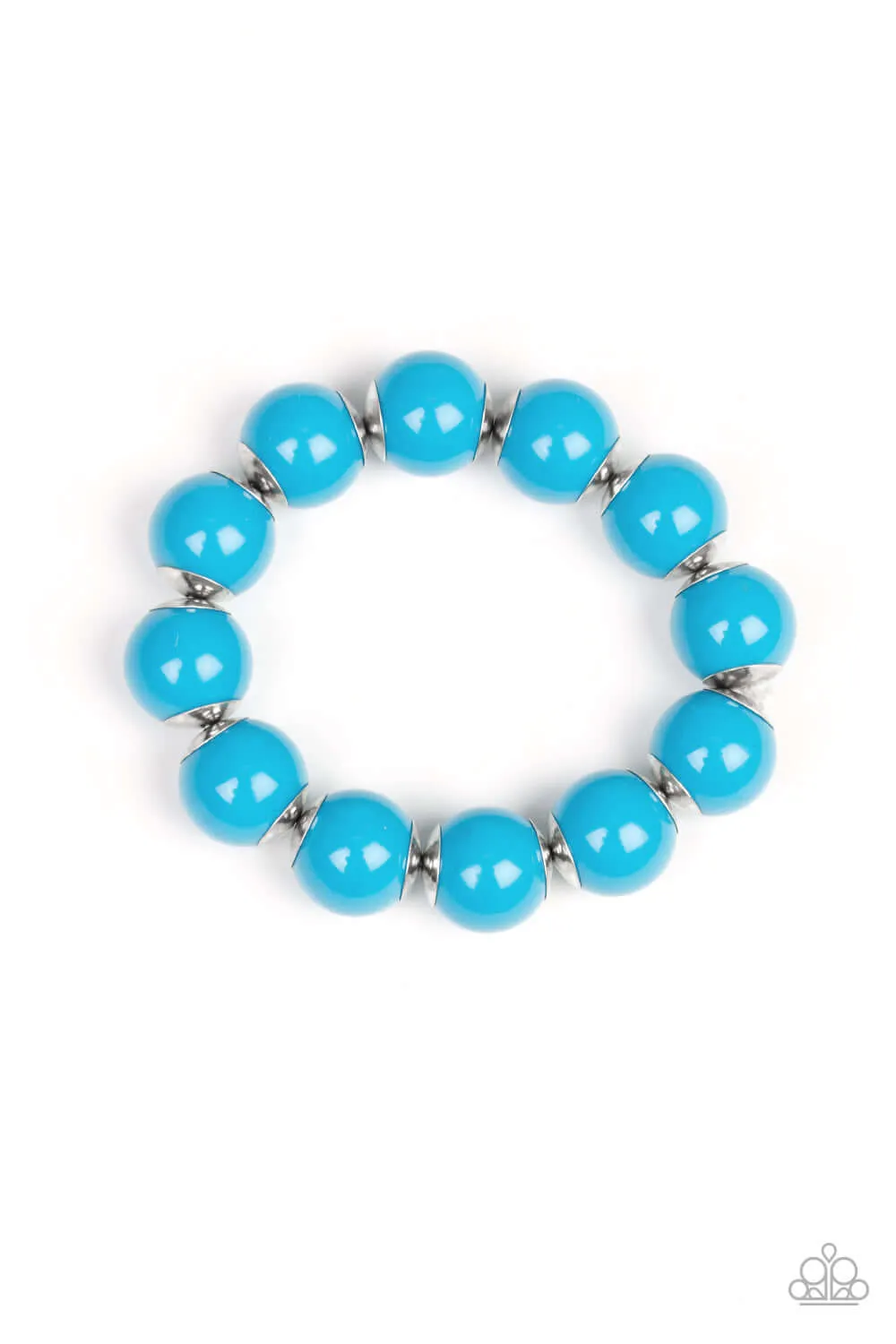 Paparazzi Accessories  - Candy Shop Sweetheart Set #N121 Peg - Blue Bracelet