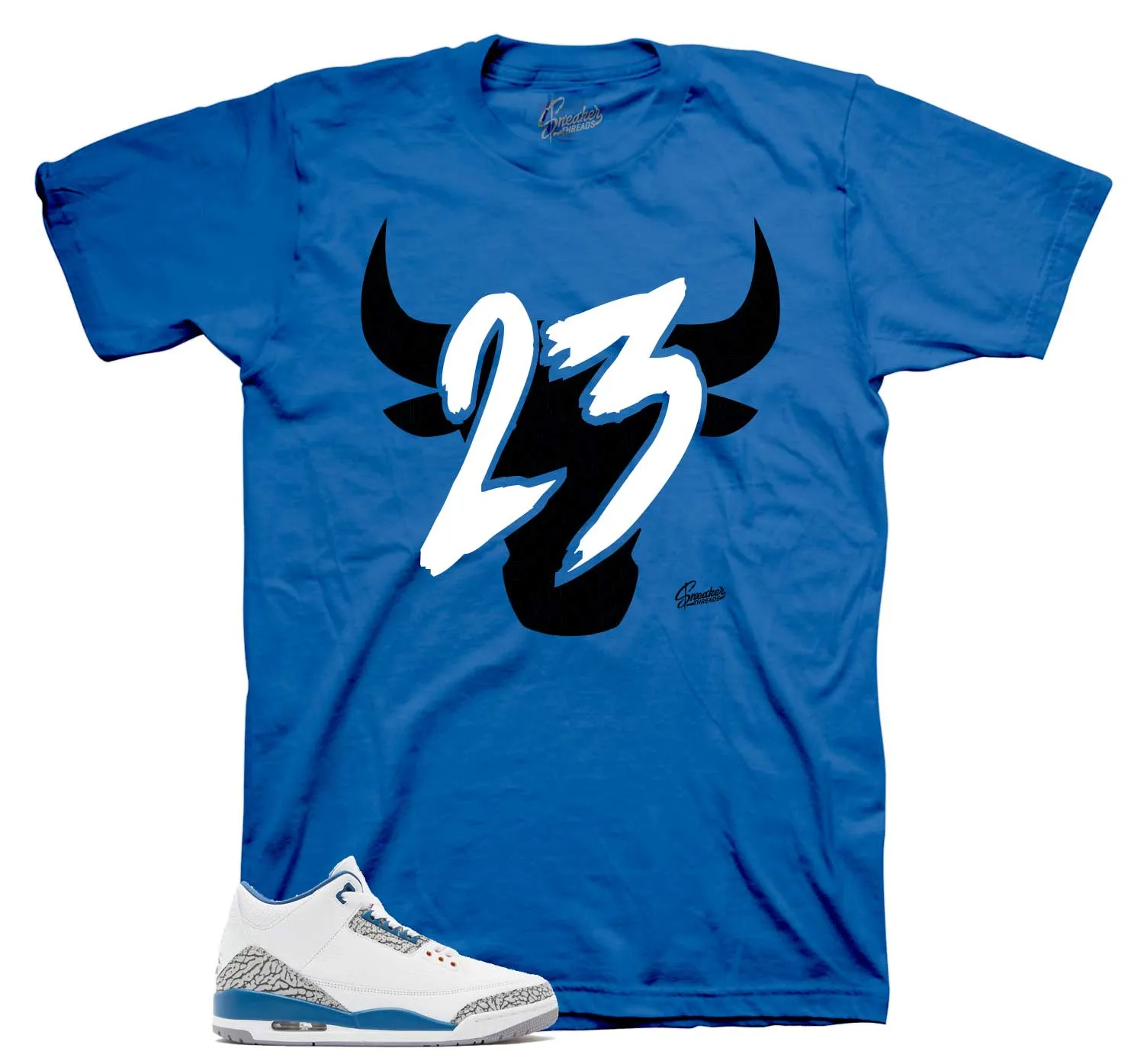 Retro 3 Wizards Shirt - Toro - True Blue