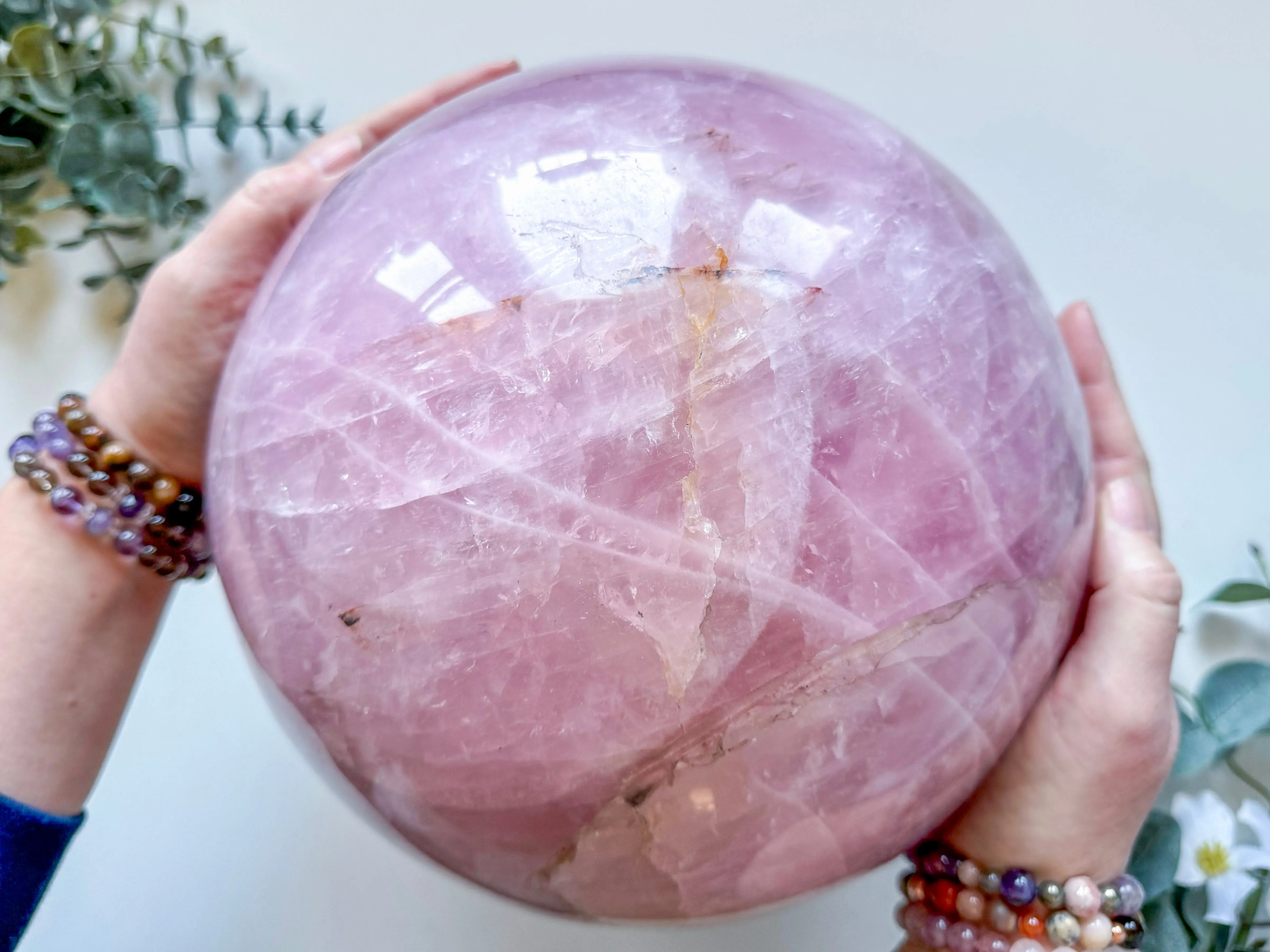 Rose Quartz XXL Sphere || Brazil