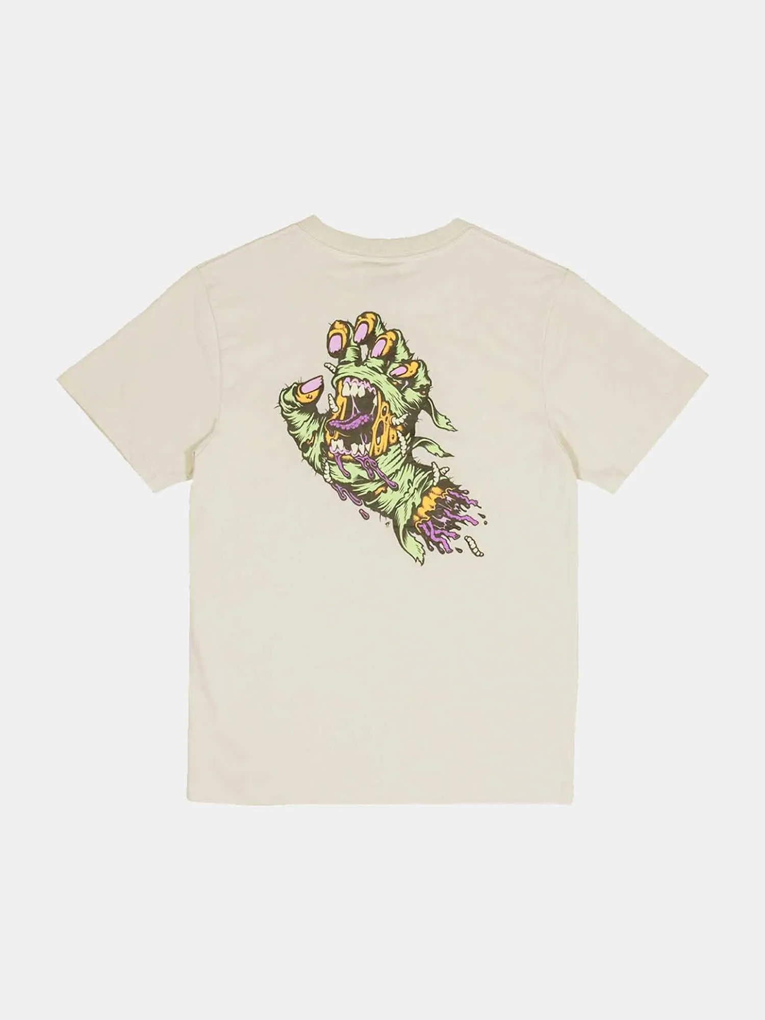 Santa Cruz Youth Mummy Hand Glow In The Dark Tee - Concrete