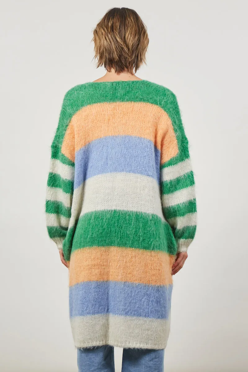 Serene Stripe Cardigan, Meadow