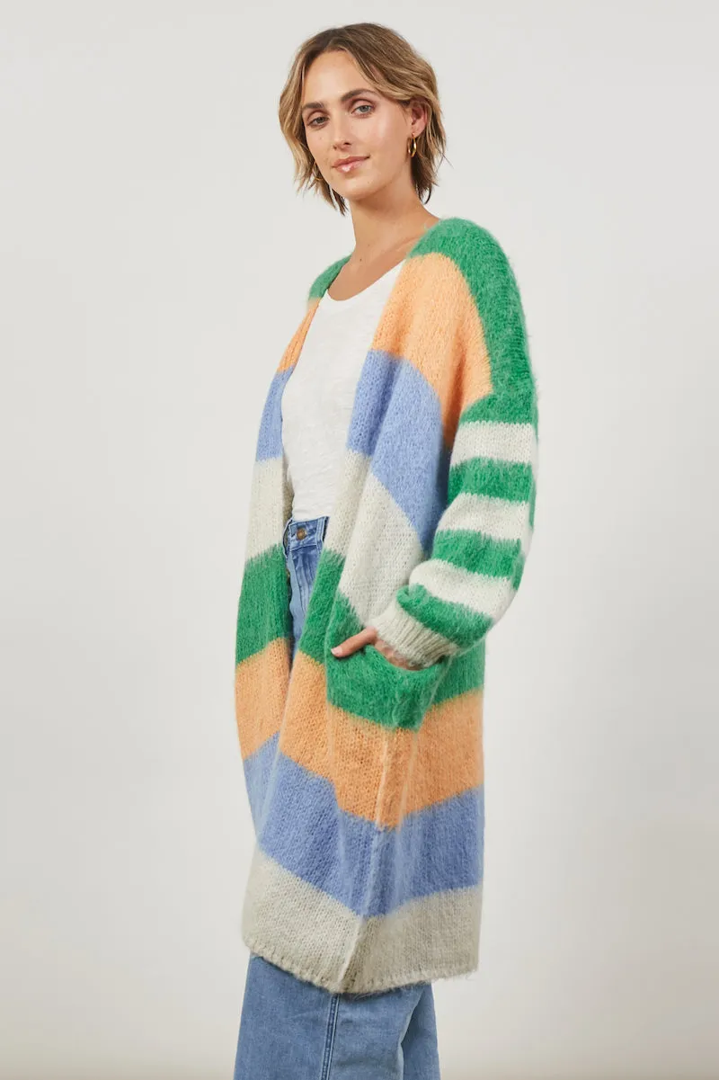 Serene Stripe Cardigan, Meadow