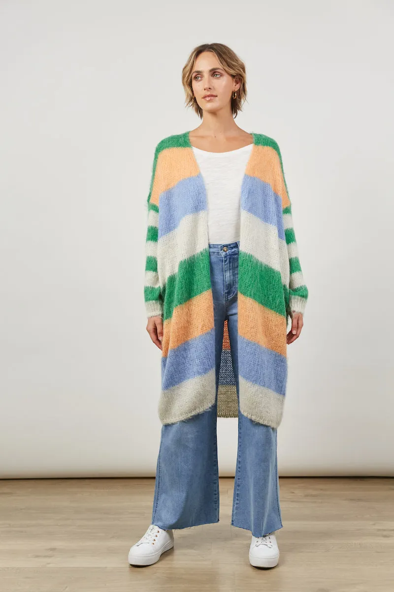 Serene Stripe Cardigan, Meadow