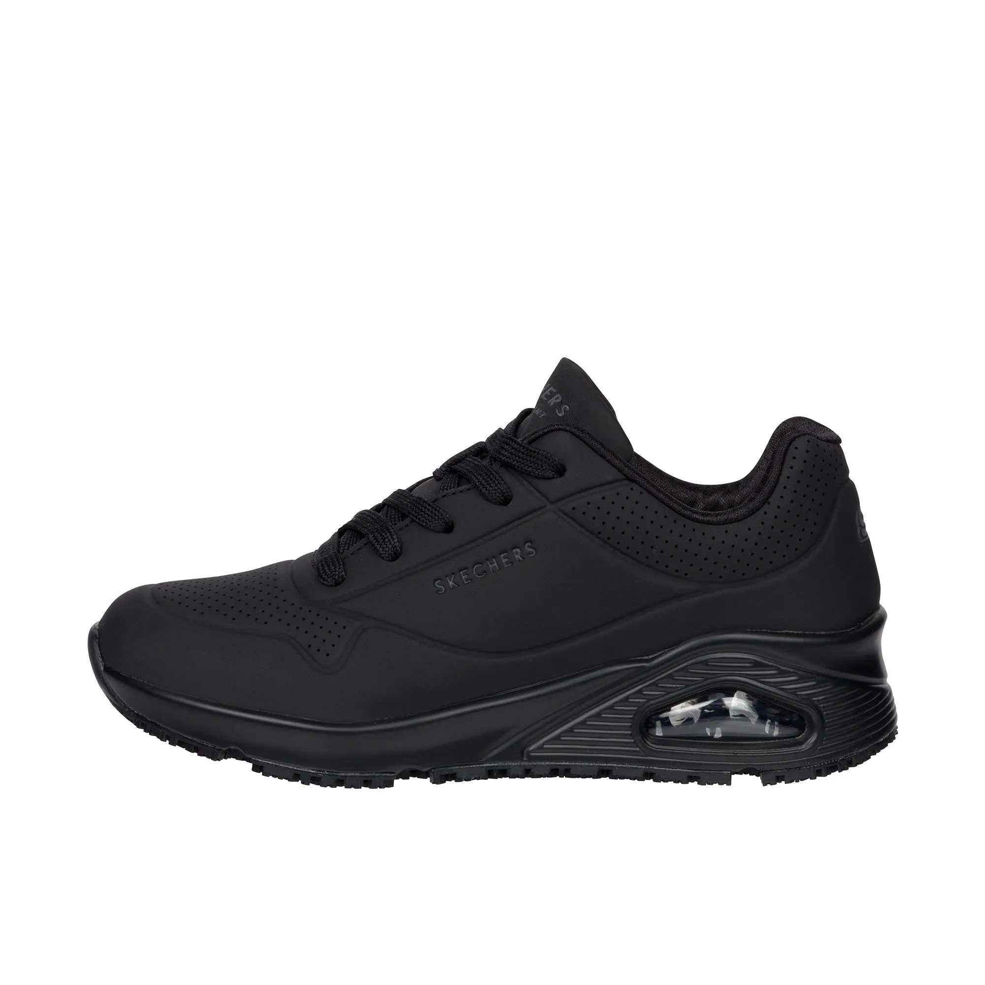 Skechers Womens Uno Soft Toe Black