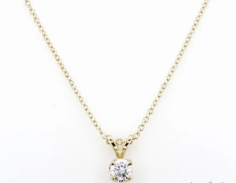 Solitaire Diamond Pendant (0.20Ctw)