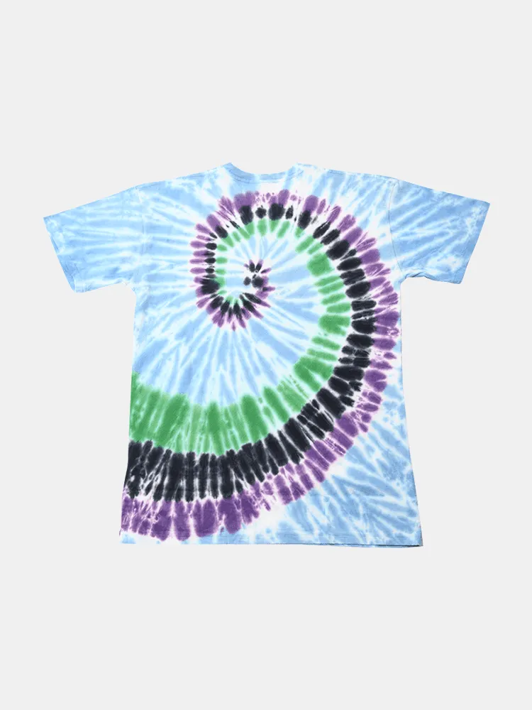 Stussy World Tour Tee - Navy Tie Dye