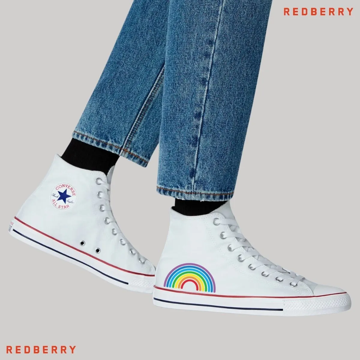 Tenis Converse Chuck Taylor Bota Unisex Arcoiris