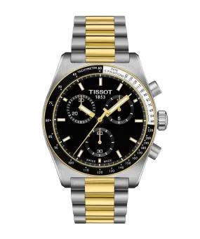 TISSOT PR516 CHRONOGRAPH BLACK FACE W/GOLD