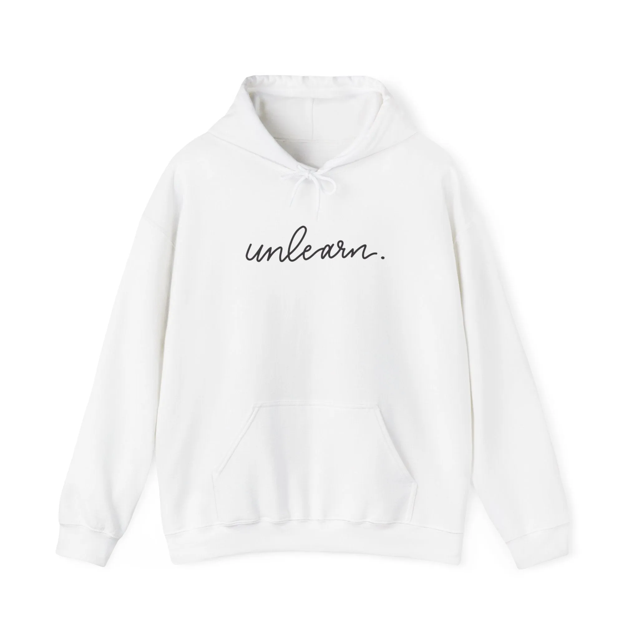 unlearn. logo script - Relaxed Fit Hoodie