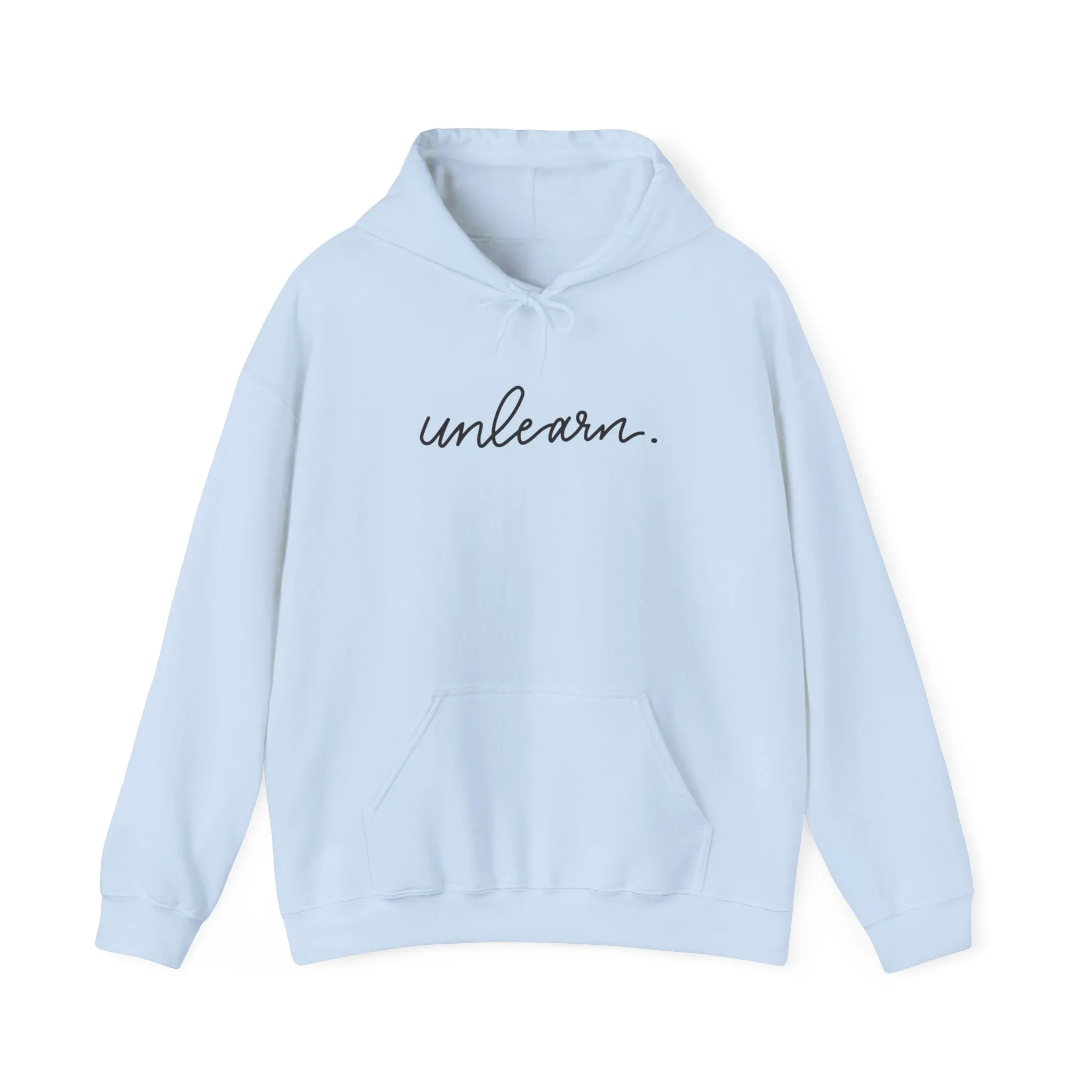 unlearn. logo script - Relaxed Fit Hoodie