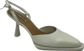 Urban Revivo White Square Toe Slingbacks UK 4 EU 37 👠