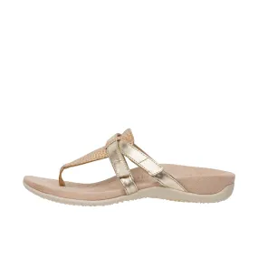 Vionic Womens Karley Toe Post Sandal Gold