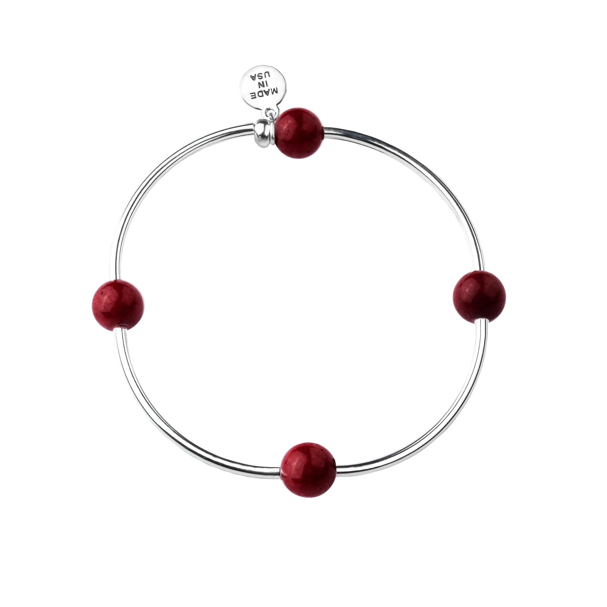 Wish | Bracelet | Bordeaux - Stone