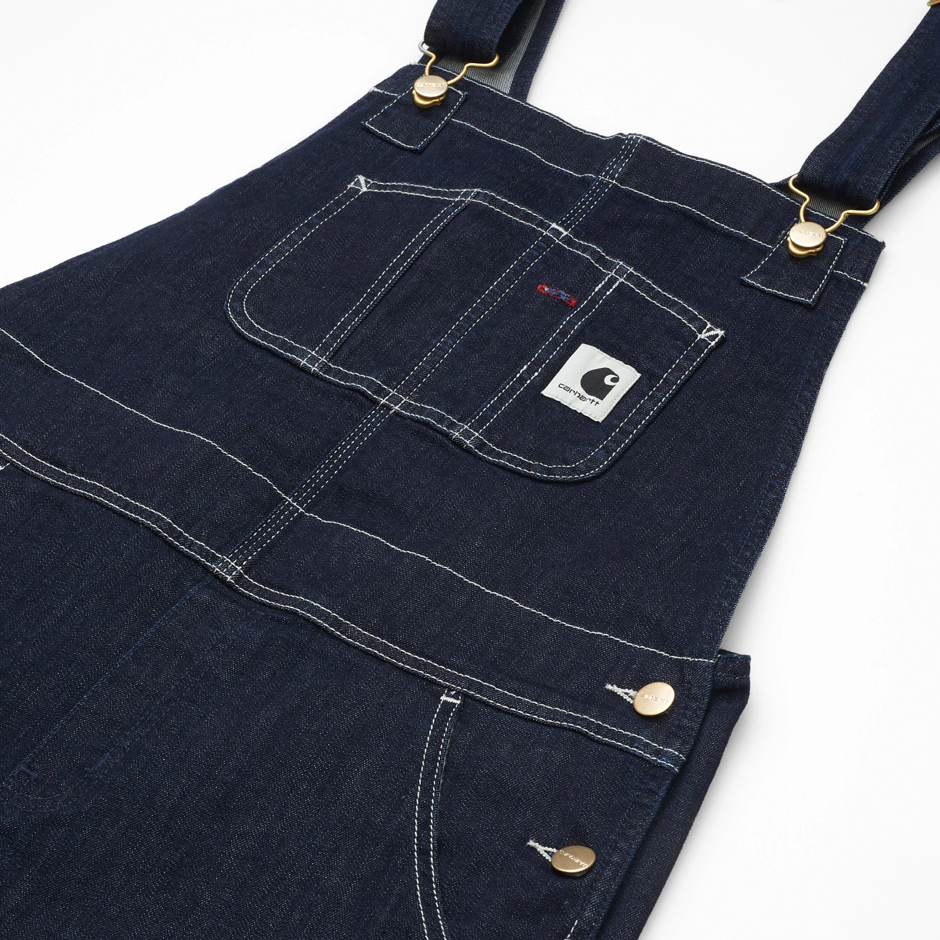 Women's Bib Overall - Stretch Denim | Blue (rinsed)