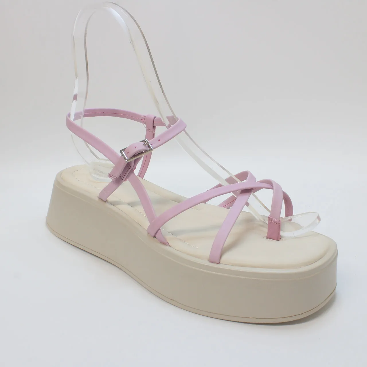 Womens Vagabond Shoemakers Courtney Strap Flatform Sandals Mauve